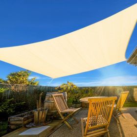 12'X12' Cream HDPE Sunshade Sail