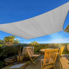 13'X20' Light Grey HDPE Sunshade Sail