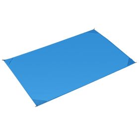 Portable Beach Blanket 4.6’ x 6.6’ Waterproof Foldable Camping Rug Pocket Sandproof Picnic Mat for Camping Picnic Hiking Grass Travel (Option: PicnicMat Blue)
